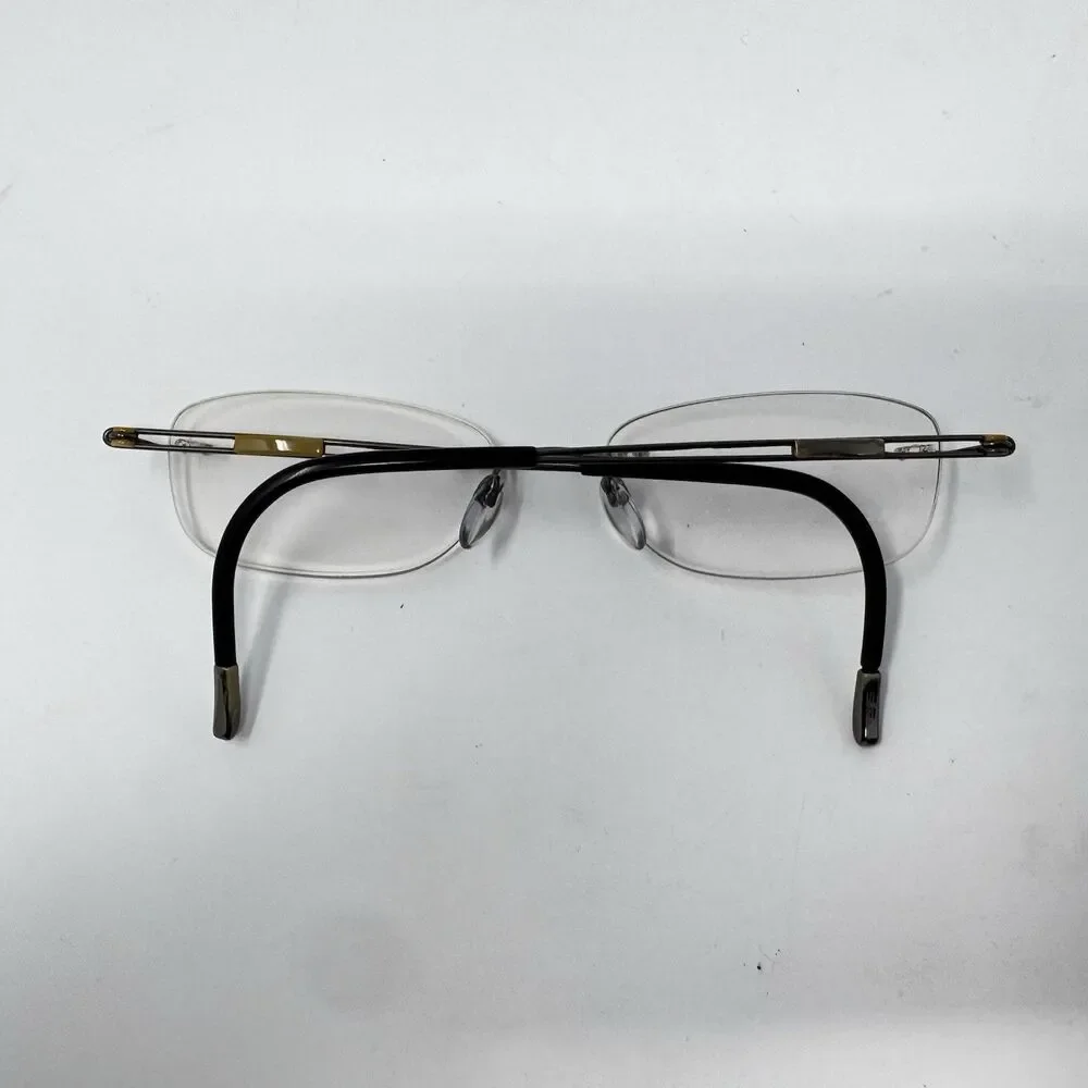 Silhouette 5227 40 6052 Mocha Brown Titan Rimless Eyeglass Frames 17-140